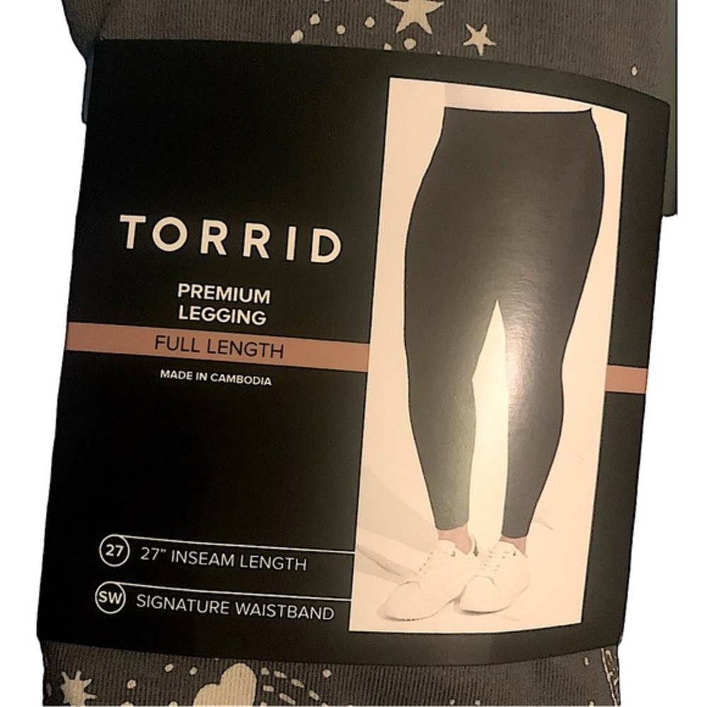 TORRID Celestial Love & Hearts Full Length Leggings NWT Size 4X - Picture 4 of 8